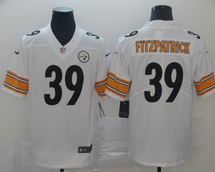 Men's Pittsburgh Steelers Minkah Fitzpatrick #39 White Jersey