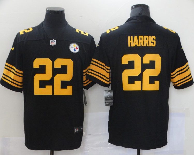 Men's Pittsburgh Steelers Najee Harris #22 Black Alternate Legend Jersey