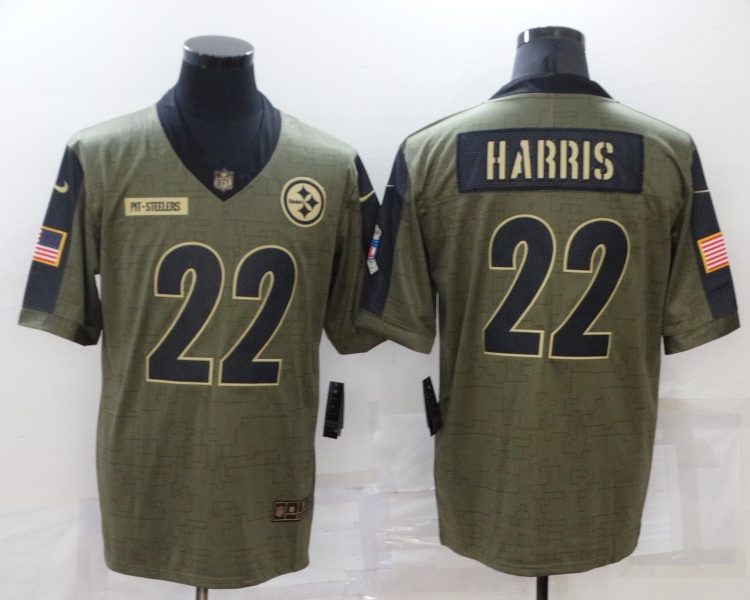 Men's Pittsburgh Steelers Najee Harris #22 Brown Jersey