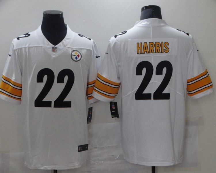 Men's Pittsburgh Steelers Najee Harris #22 White Jersey