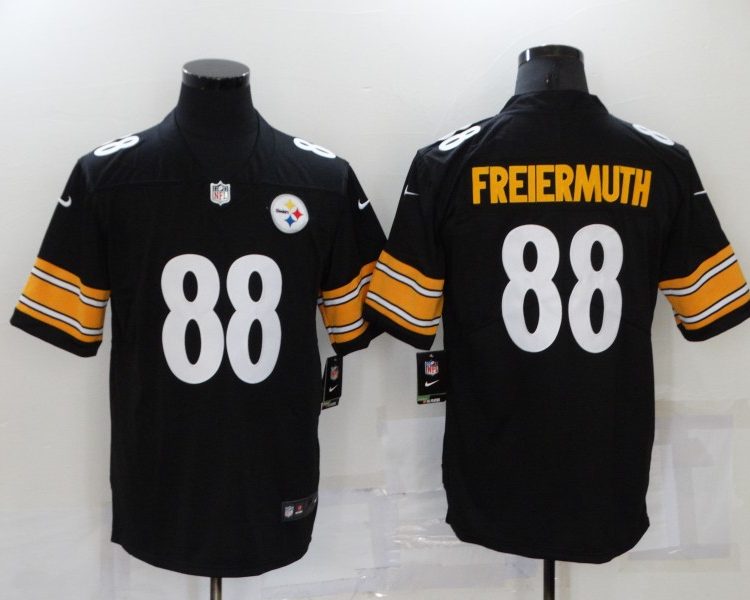 Men's Pittsburgh Steelers Pat Freiermuth #88 Black Jersey