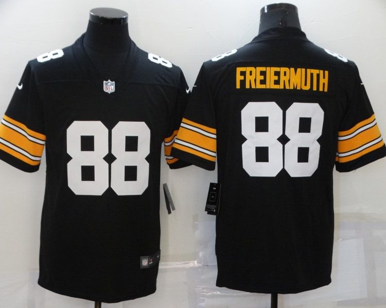 Men's Pittsburgh Steelers Pat Freiermuth #88 Black Jersey