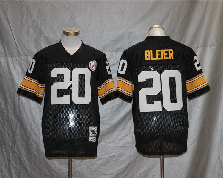 Men's Pittsburgh Steelers Rocky Bleier Mitchell & Ness Black Legacy Jersey