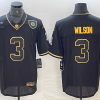 Men's Pittsburgh Steelers Russell Wilson #3 Black Alternate Jersey