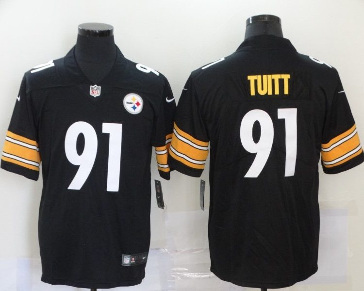 Men's Pittsburgh Steelers Stephon Tuitt #91 Black Jersey