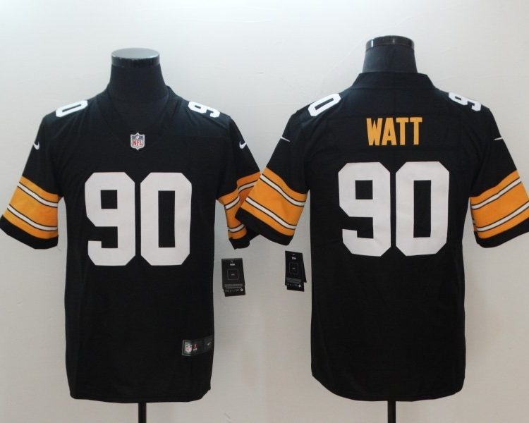 Men's Pittsburgh Steelers T.J. Watt #90 Black Jersey