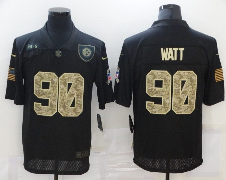 Men's Pittsburgh Steelers T.J. Watt #90 Black Jersey