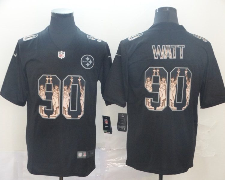 Men's Pittsburgh Steelers T.J. Watt Black Jersey