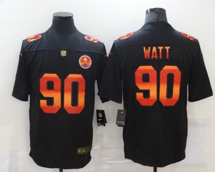 Men's Pittsburgh Steelers T.J. Watt Black Jersey