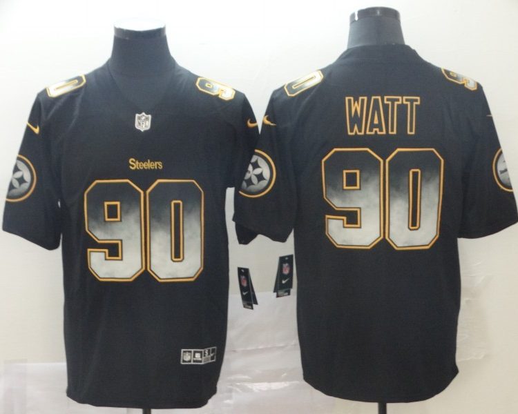 Men's Pittsburgh Steelers T.J. Watt Black Team Jersey