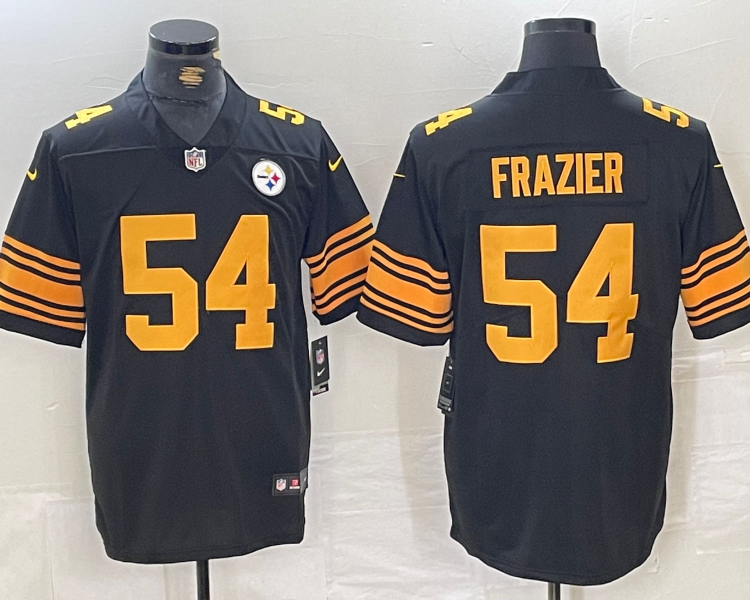 Men's Pittsburgh Steelers Zach Frazier #54 Black Alternate Jersey