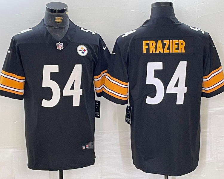 Men's Pittsburgh Steelers Zach Frazier #54 Black Jersey