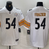 Men's Pittsburgh Steelers Zach Frazier #54 White Jersey