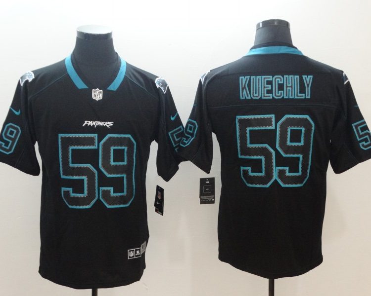 Men's Carolina Panthers #59 Luke Kuechly Black Jersey