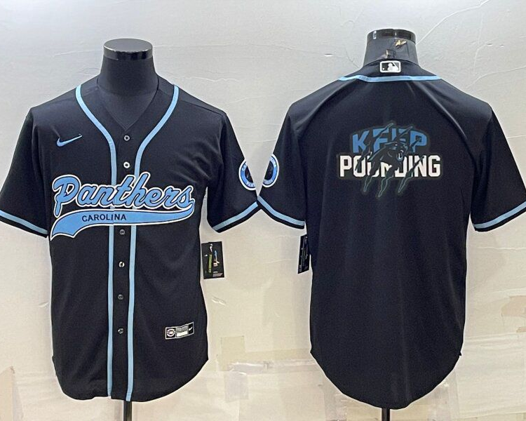 Men's Carolina Panthers Black Jersey