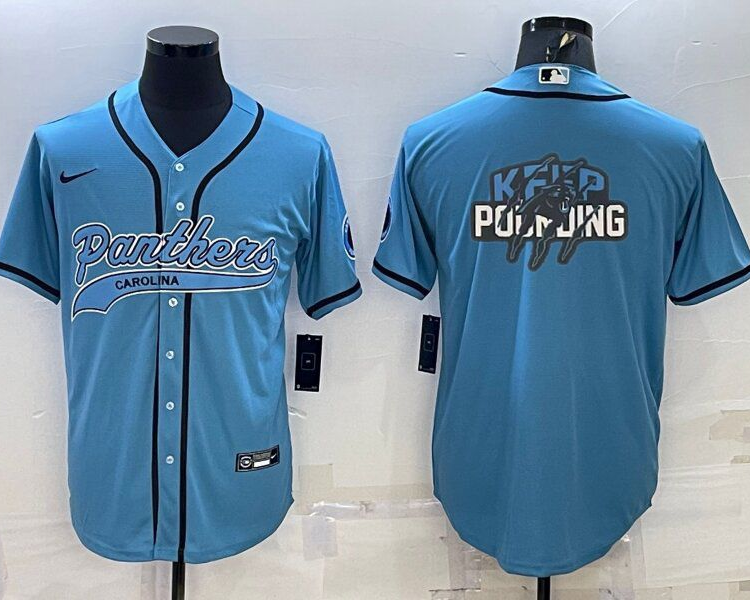 Men's Carolina Panthers Blue Jersey