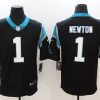 Men's Carolina Panthers Cam Newton #1 Black Jersey