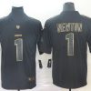 Men's Carolina Panthers Cam Newton #1 Black Jersey