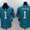 Men's Carolina Panthers Cam Newton #1 Blue Jersey