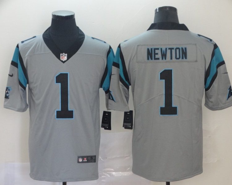 Men's Carolina Panthers Cam Newton #1 Gray Inverted Legend Jersey