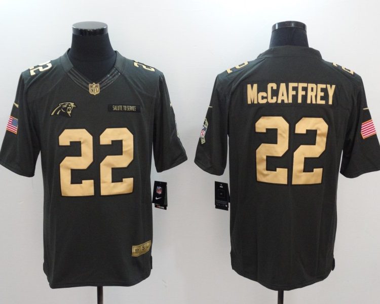 Men's Carolina Panthers Christian McCaffrey #22 Black Alternate Jersey