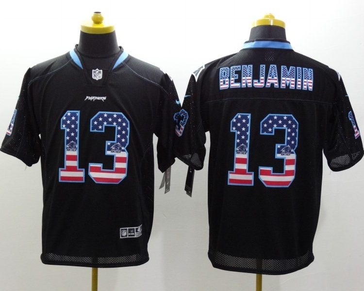 Men's Carolina Panthers Kelvin Benjamin #13 Black Jersey