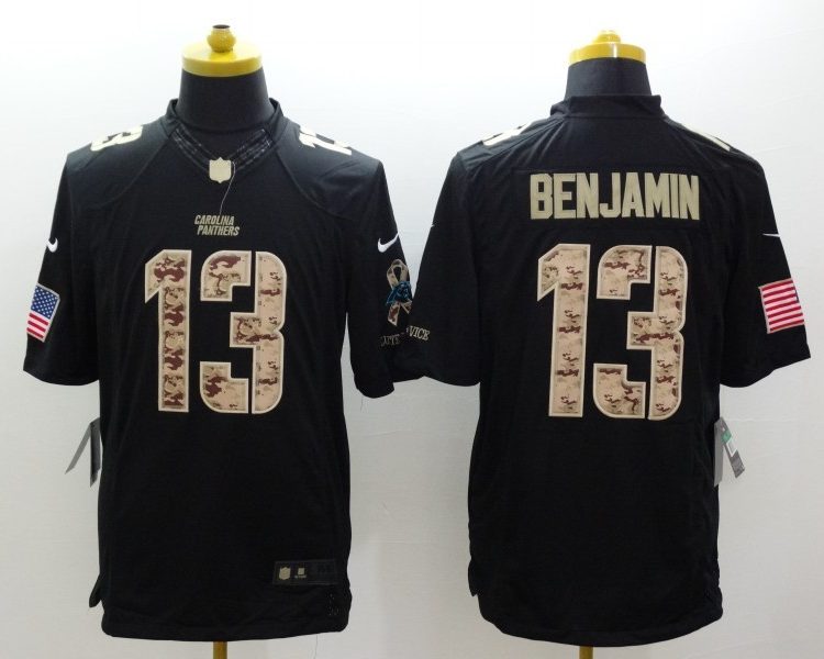 Men's Carolina Panthers Kelvin Benjamin #13 Black Jersey