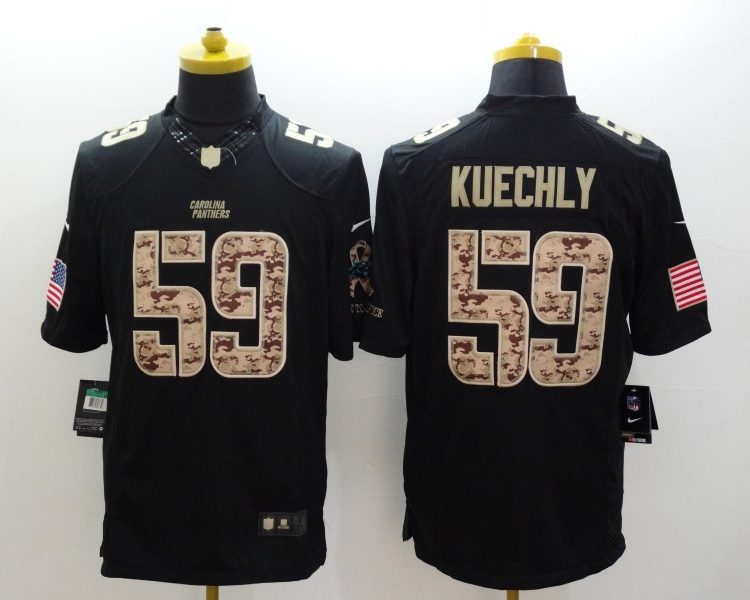 Men's Carolina Panthers Luke Kuechly #59 Black Alternate Jersey