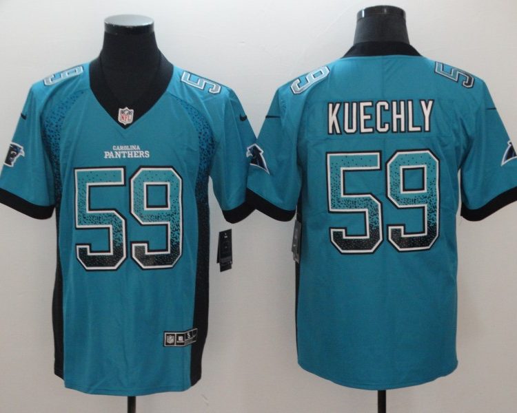 Men's Carolina Panthers Luke Kuechly #59 Blue Jersey