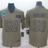 Men's Carolina Panthers Luke Kuechly #59 Brown Jersey