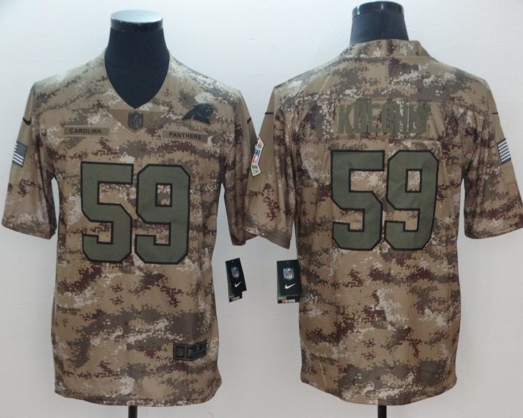 Men's Carolina Panthers Luke Kuechly #59 Camouflage Jersey