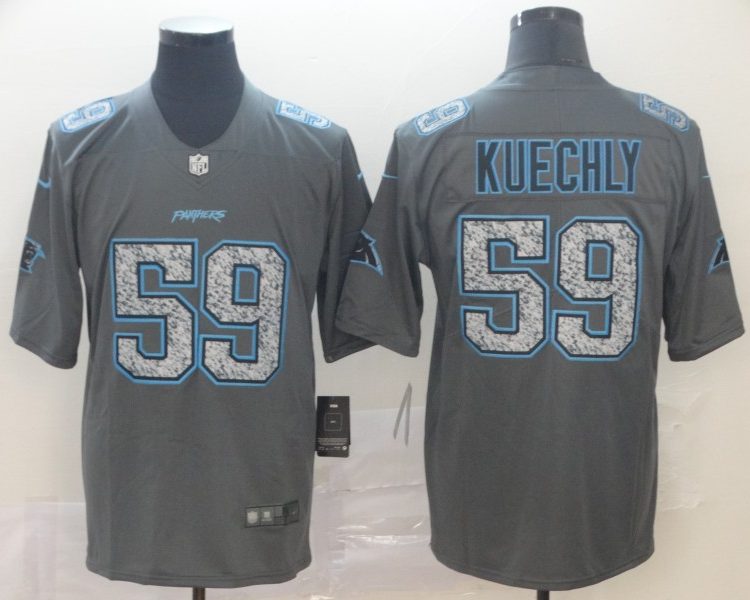 Men's Carolina Panthers Luke Kuechly #59 Gray Jersey