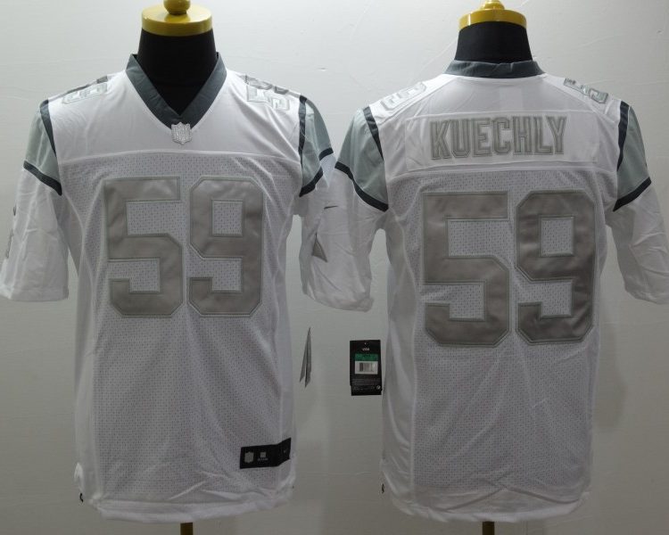 Men's Carolina Panthers Luke Kuechly #59 White Jersey