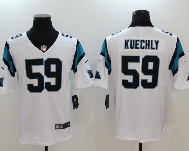 Men's Carolina Panthers Luke Kuechly #59 White Jersey