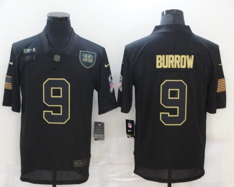 Men's Cincinnati Bengals #9 Joe Burrow Alternate Jersey