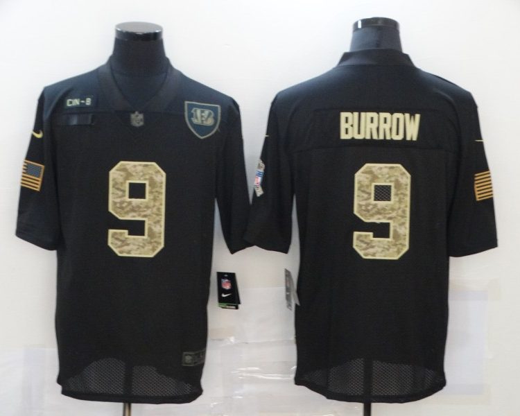 Men's Cincinnati Bengals #9 Joe Burrow Authentic Jersey