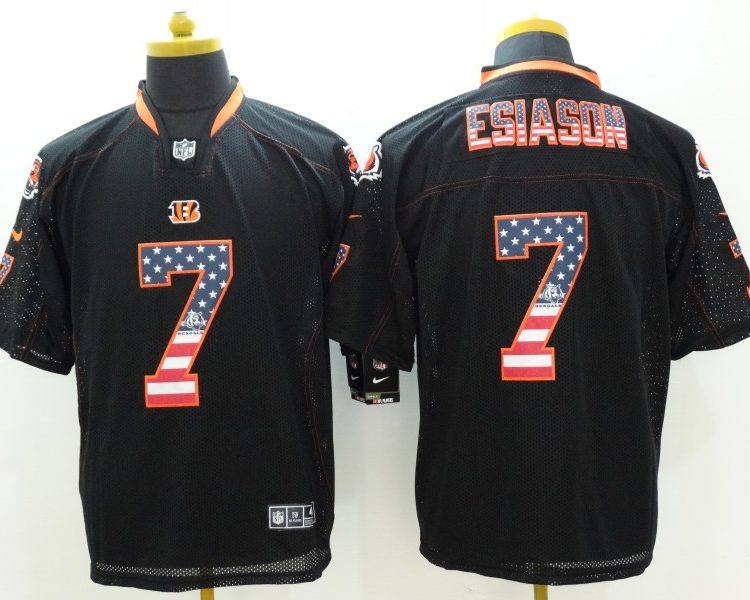 Men's Cincinnati Bengals Boomer Esiason #7 Black Jersey