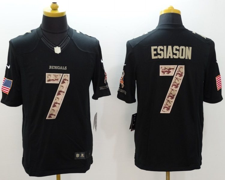 Men's Cincinnati Bengals Boomer Esiason #7 Black Jersey