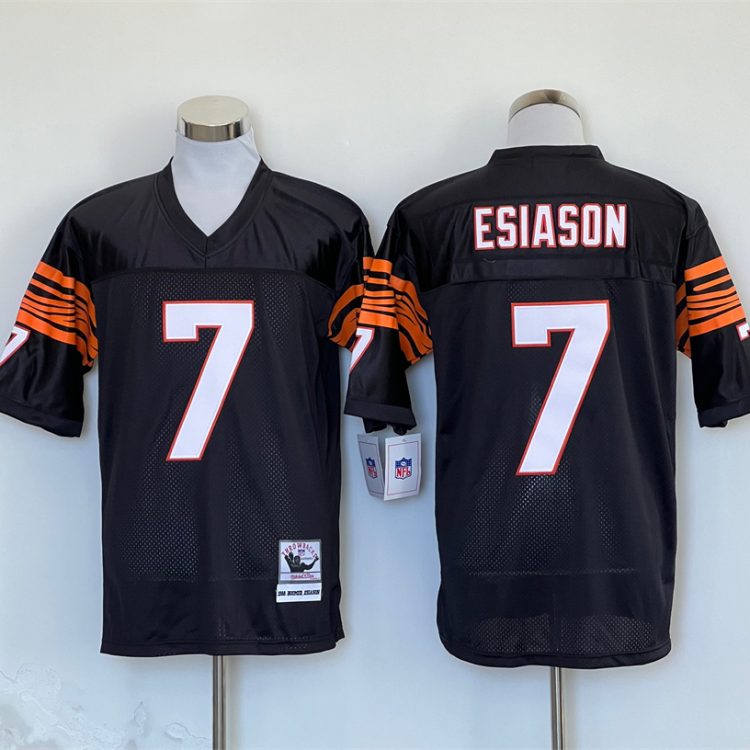 Men's Cincinnati Bengals Boomer Esiason Mitchell & Ness Black Legacy Jersey