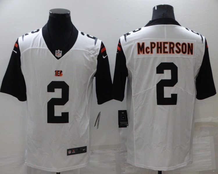 Men's Cincinnati Bengals Evan McPherson #2 White Jersey