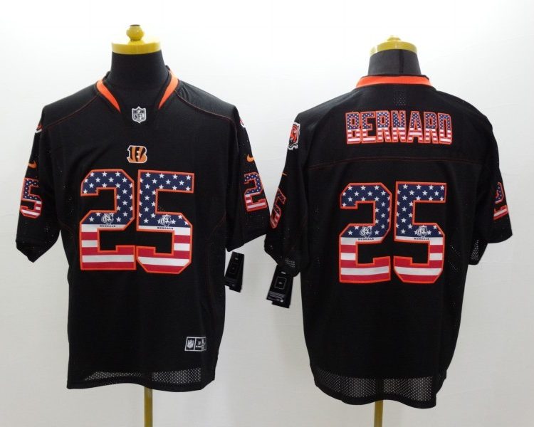 Men's Cincinnati Bengals Giovanni Bernard #25 Black Jersey