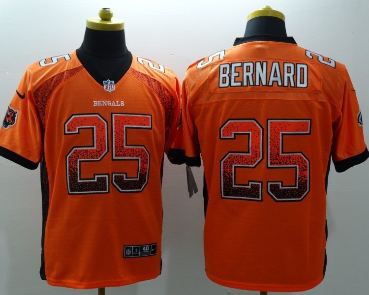Men's Cincinnati Bengals Giovanni Bernard #25 Orange Jersey
