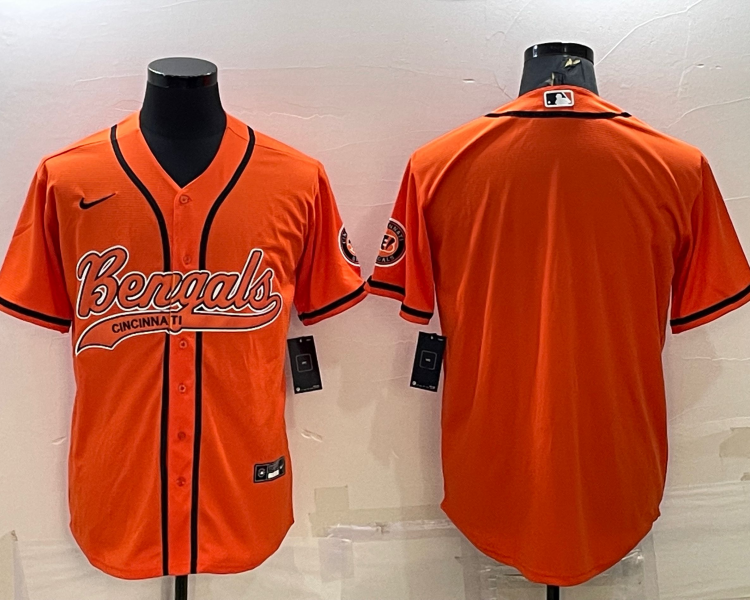 Men's Cincinnati Bengals Orange Blank Jersey