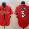 Men's Cincinnati Bengals Tee Higgins #5 Orange Jersey