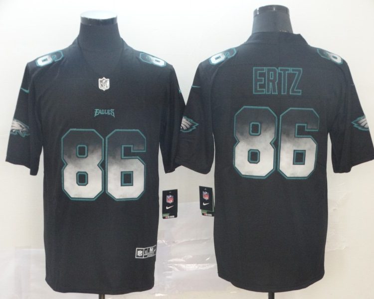 Men's Philadelphia Eagles #86 Zach Ertz Black Jersey
