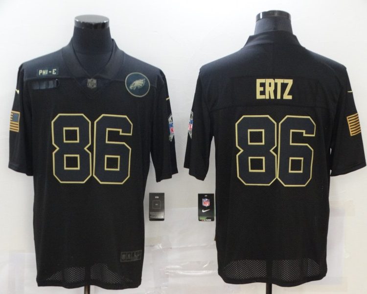 Men's Philadelphia Eagles #86 Zach Ertz Black Team Jersey