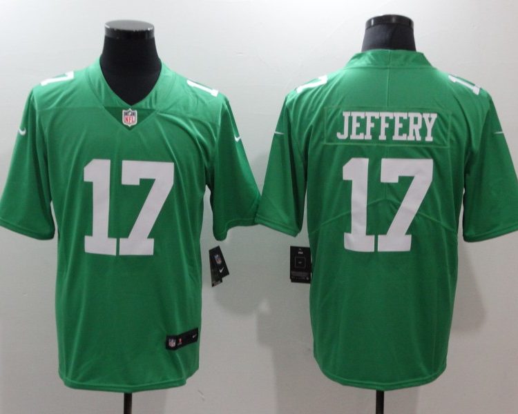 Men's Philadelphia Eagles Alshon Jeffery #17 Green Jersey