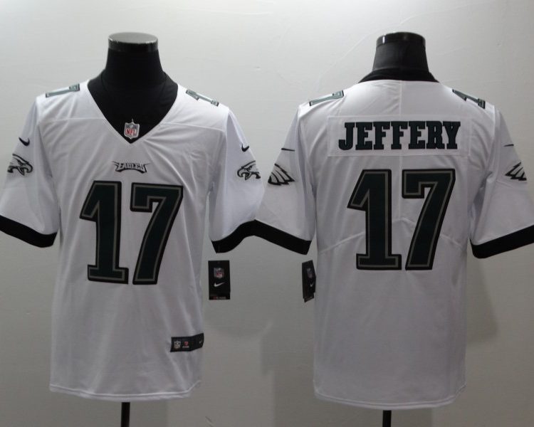 Men's Philadelphia Eagles Alshon Jeffery #17 White Jersey