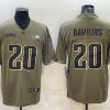 Men's Philadelphia Eagles Brian Dawkins #20 Olive 2022 Salute To Service Limited Jersey