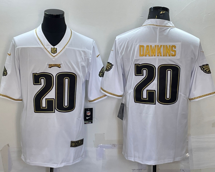 Men's Philadelphia Eagles Brian Dawkins #20 White Jersey